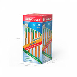 Цена за 50 шт. Ручка шариковая ErichKrause R-301 Stick Orange 0.7, цвет чернил синий (в коробке по 50 шт.)  фото 21