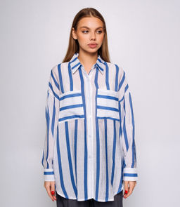 Рубашка #КТ21020 (1), синий