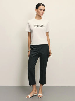 Футболка оверсайз с вышивкой / Zarina  фото 2