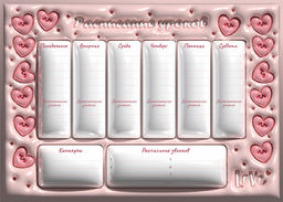 Цена за 2 шт. Расписание уроков "пиши-стирай" А3 Schoolformat МИЛЫЙ МИКС мелованный картон