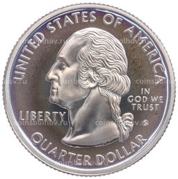 1/4 доллара (25 центов) 1999 года S США Штаты и территории Коннектикут