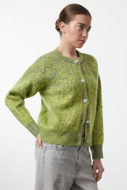 TRENDYOLMILLA Antrasit Yumusak Dokulu Desenli Ceket Gorunumlu Triko H?rka TWOAW25HI00185 фото 2