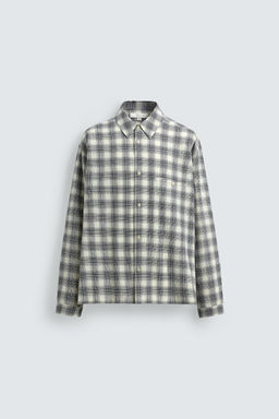 CAMISA BOXY FIT CUADROS / Azul - Zara фото 7