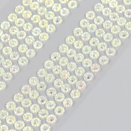 Полубусины самоклеющиеся d 5 мм, бежевый хамелеон