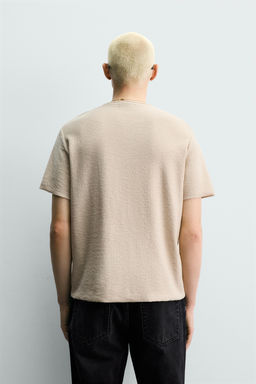 CAMISETA PUNTO ESTAMPADO LAVADO / Crudo