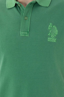 Мужская зеленая базовая футболка - U.s. polo assn фото 7