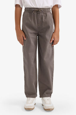 %100 Pamuk Baggy Fit Standart Pa_a Gabardin Pantolon Erkek _ocuk - Defacto фото 3