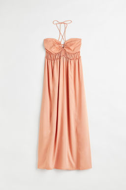 Vestido con tiras de anudar