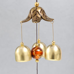 Музыка ветра «Солнце», 3 колокольчика, 35 см