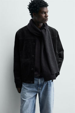 SUEDE LEATHER JACKET - Zara фото 6