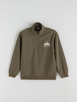 Dik Yaka Erkek ?ocuk Sweatshirt