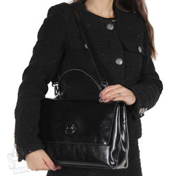 Сумка женская кожаная 56098BD black Baidou в Новосибирске