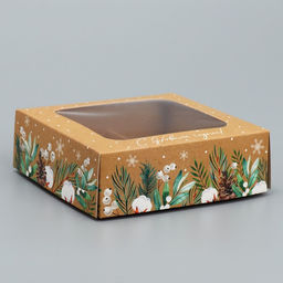 Цена за 5 шт. Коробка под 4 конфеты «С Новым годом!», 10.5×10.5×3.5 см