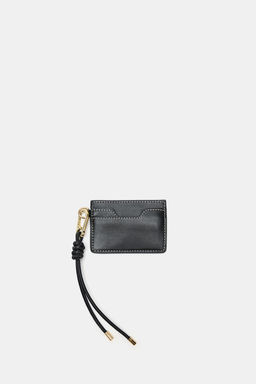 CARTERA TARJETERO PIEL / Negro - Zara фото 3
