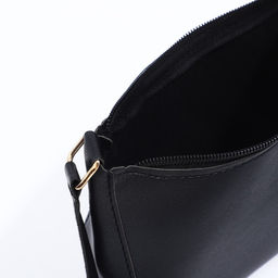 Сумка-багет на молнии, цвет чёрный - Simaland фото 5