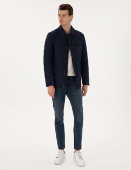 Lacivert G_mlek Yaka Mont - Pierre cardin фото 4