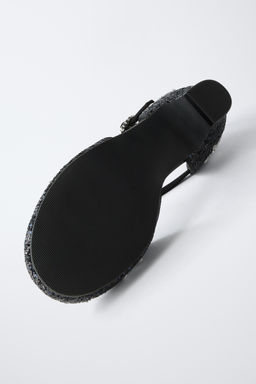STAR HEEL SHOES WITH GLITTER - Zara фото 7