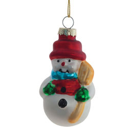 Украшение новогоднее "Снеговик", L5 W4 H9 см, 3в.