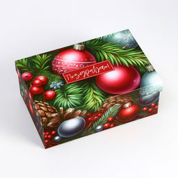 Набор подарочных новогодних коробок 10 в 1 «С новым годом», 32.5×20×12.5 - 12×7×4 см