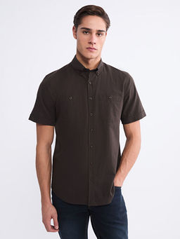 Regular Fit K?sa Kollu Erkek G?mlek