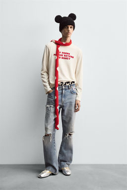 SLOGAN T-SHIRT HARRY LAMBERT FOR ZARA X DISNEY