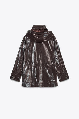 SHINY HOODED PARKA ZW COLLECTION - Zara фото 6