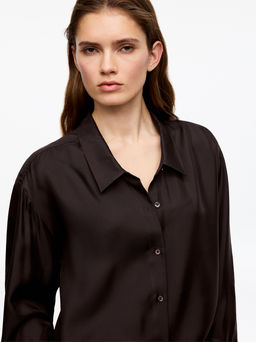 Camisa de sarga de seda - H&m фото 5