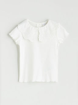 Bebe Yaka Nak??l? K?z ?ocuk Bluz