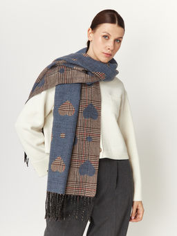 в составе ШЕРСТЬ и КАШЕМИР Большой, мягкий, теплый однотонный двусторонний палантин. - Tantino фото 3