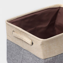 Короб для хранения вещей LaDо́m, 31.5×23×19 см, серо-бежевый