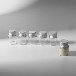 Цена за 2 шт. Баночки для хранения бисера, d=2.2×3.2 см, 6 шт.