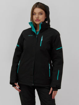 Горнолыжный костюм женский зимний черного цвета 001_1Ch - Mtforce фото 11