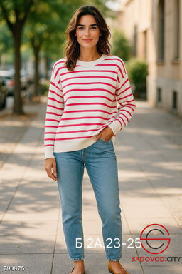 Женская кофта с полосками