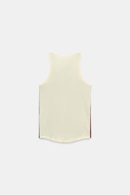 CAMISETA MANGA SISA / blanco-naranja - Zara фото 6