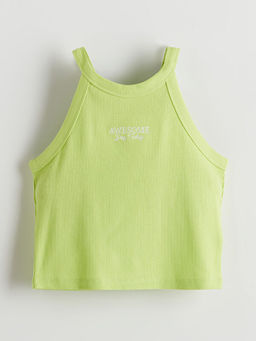 Halter Yaka Bask?l? K?z ?ocuk Atlet