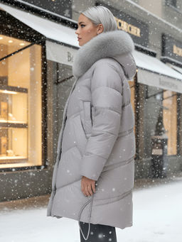 Пальто зимнее утепленное с мехом Бренд: Visdeer  фото 19