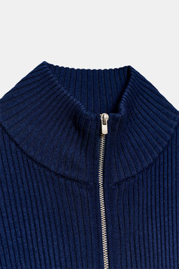 CHAQUETA PUNTO RIB / Azul?n - Zara фото 8