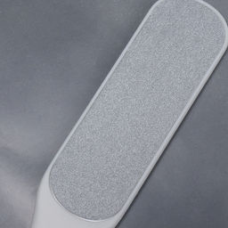 Пилка для пяток, овальная, лазерная, двусторонняя, 23 см, белая