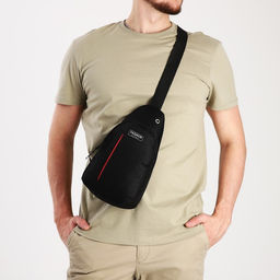 Сумка слинг мужская из текстиля, цвет чёрный - Simaland фото 6
