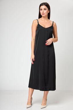 Платье ANELLI 1180 черно-зеленое-двухстороннее