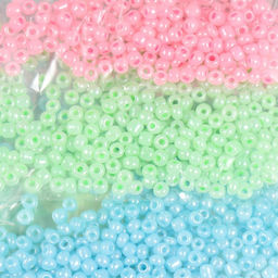 Бисер круглый 8/0 «Перламутр. Маршмеллоу», 6 цветов × 10 г, 20×8×0.7 см