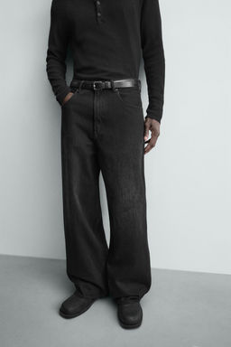 JEANS BAGGY FIT / Negro - Zara фото 5