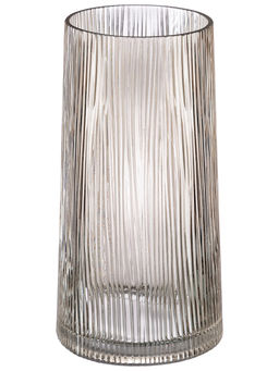 Ваза 14,5*14,5*29,5 см 4 л, серая, стекло