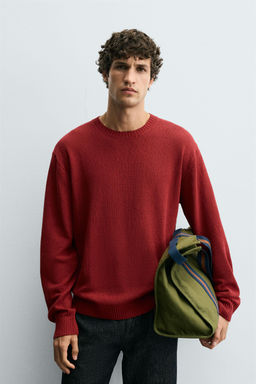 TEXTURED RELAXED FIT SWEATER