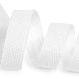 Лента-тесьма 15мм киперная 3,8г хлопок TBY.CT цв.F101 белый уп.5м