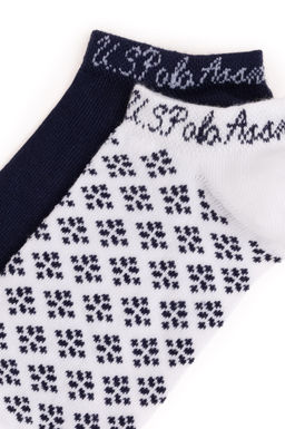 Женские белые носки-пинетки Неожиданная скидка в корзине - U.s. polo assn фото 2