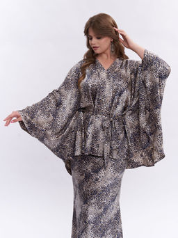 Шелковая леопардовая блузка TBL73537LEO16 - Артесса фото 2