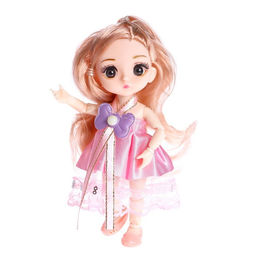 Кукла модная шарнирная Вуд в платье, МИКС