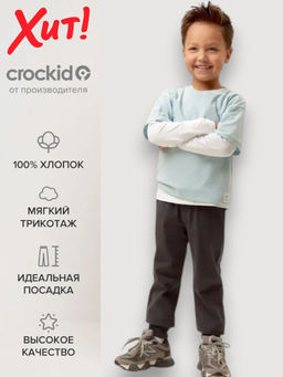 КР 400633-1/темно-серый брюки для мал