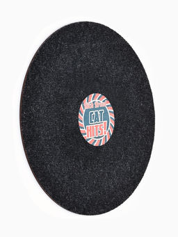 Когтеточка-пластина ковролиновая с пропиткой, кошачья мята в комплекте, 40 см, микс цветов